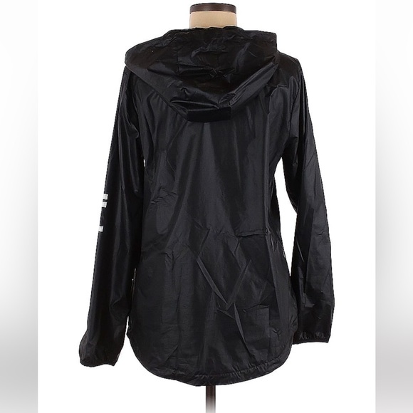NWOT Adidas Black Windbreaker M Jacket - Picture 2 of 2